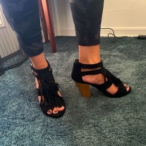 Black high heels